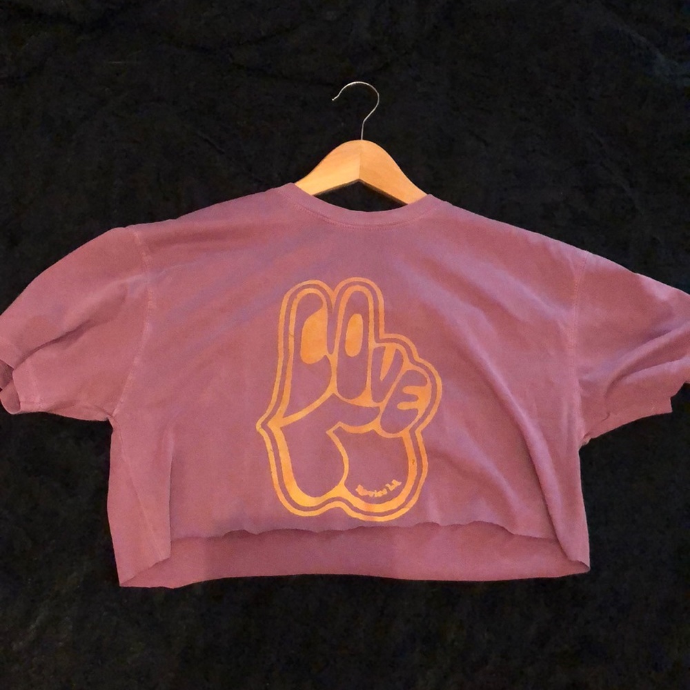 Revice peace and love tee purple